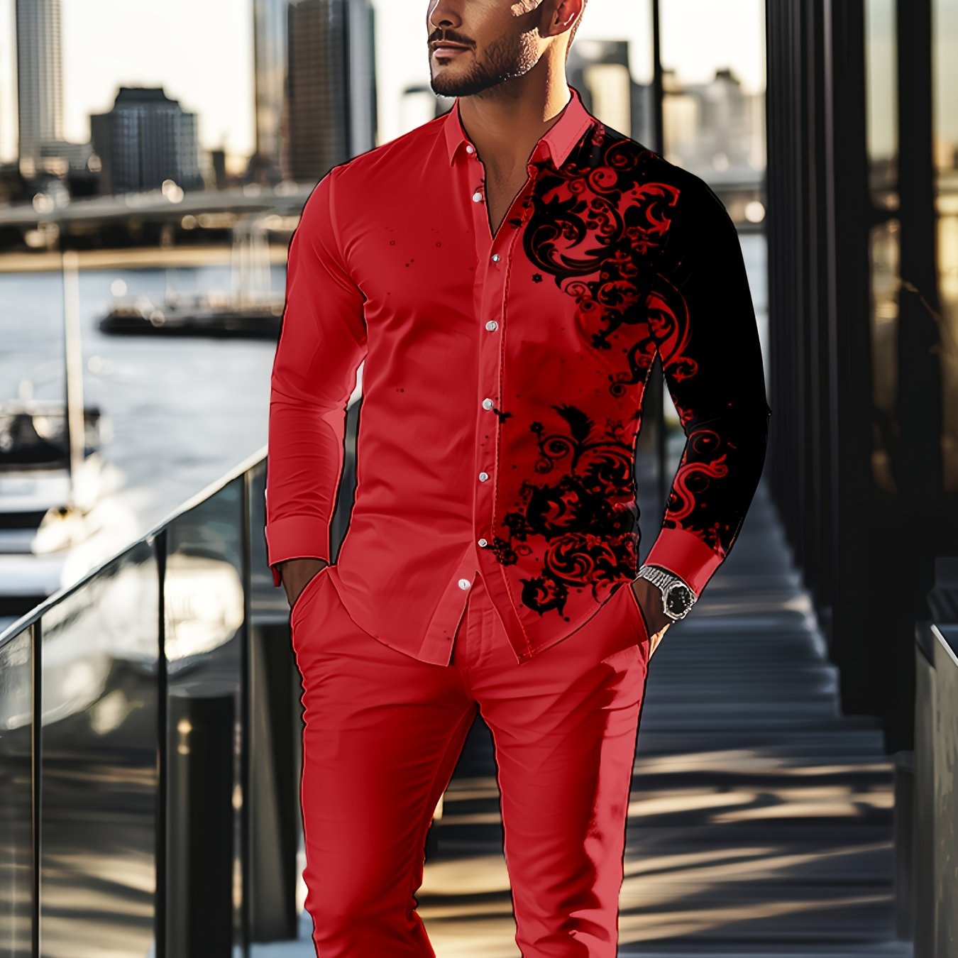 Men's 2 pc pants set