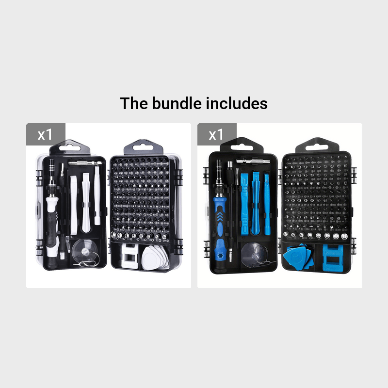 117in 1 Precision Screwdriver Set, Electronics Magnetic Repair Tool Kit with Case for Repair Computer, for iPhone, PC, Cellphone, Laptop, for Switch, PS4, Game Console, Watch, Glasses Etc