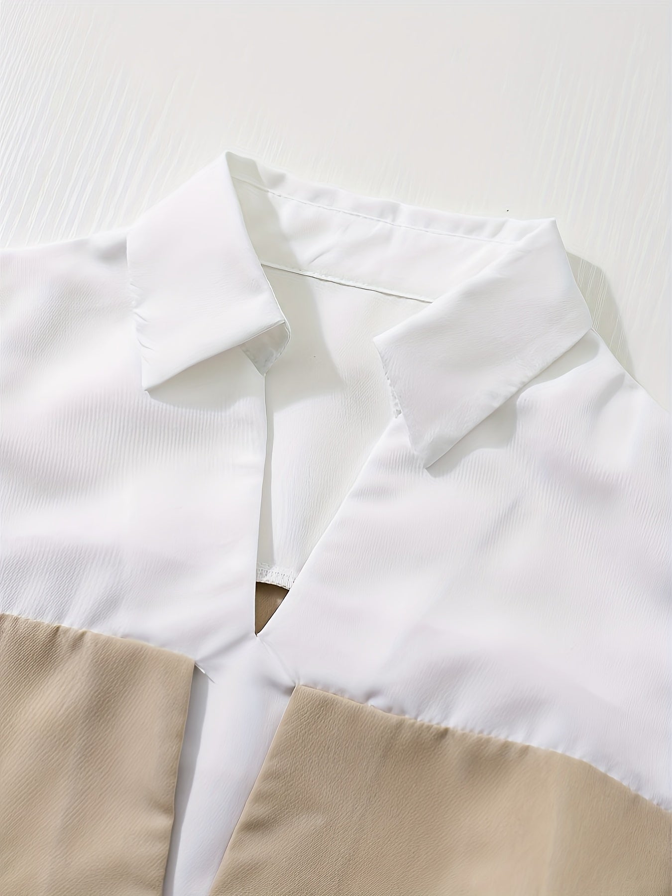 For The 2025 Elegant Vacation New Collection, Here'S A 2pcs Set Of Long-sleeved Shirt And Pants for Casual Wear And Commuting, Featuring Bowknot Details, Color-blocking, And Splicing Designs