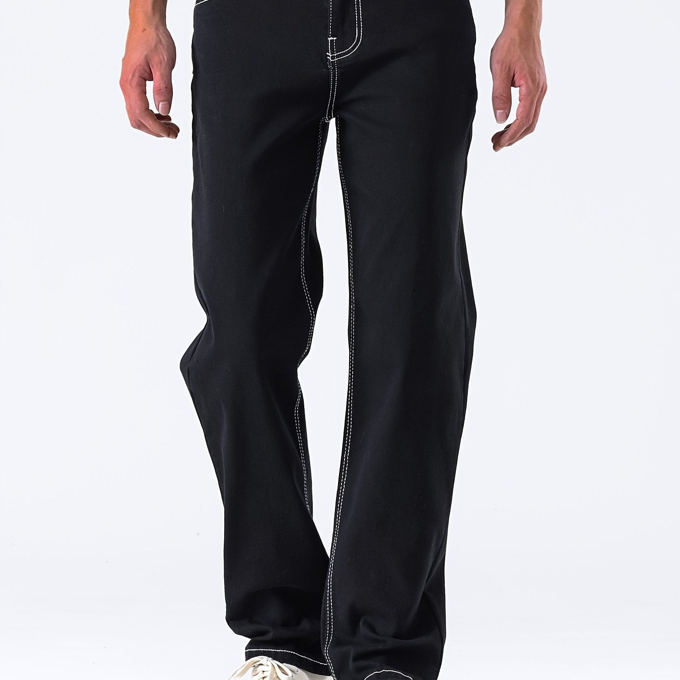 Men's High Quality Straight Leg Jeans - Perfect For Daily Commutes And Casual Outings