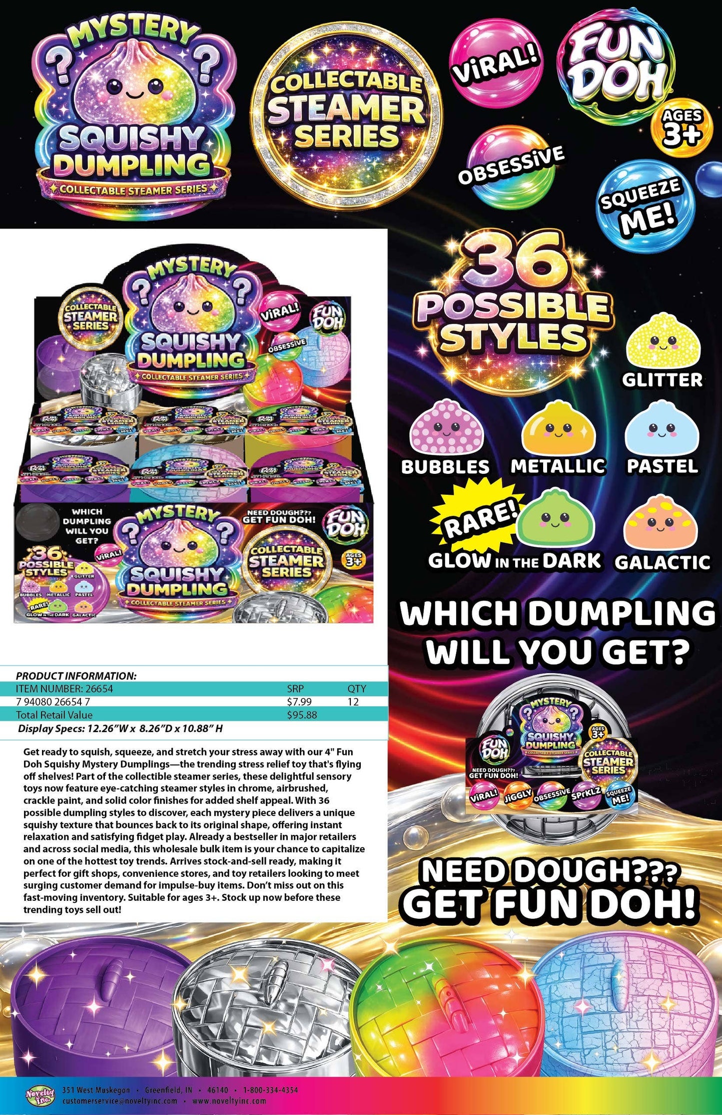 Fun Doh Mystery Dumpling Squishies