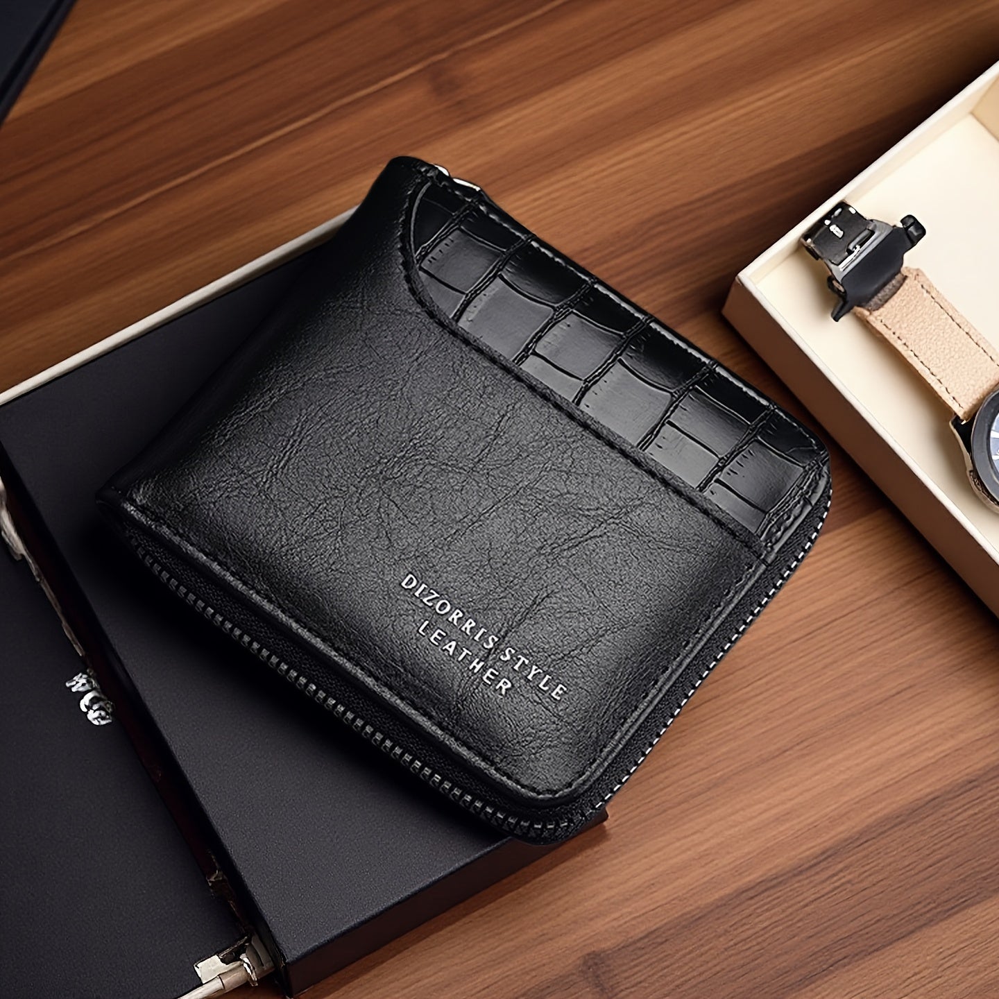 New Men's Wallet, Fashionable Multi-Functional Zipper Design with Multiple Card Slots for Easy Organization and Storage - Perfect Gift for Couples, Father & Son Birthdays or Special Occasions