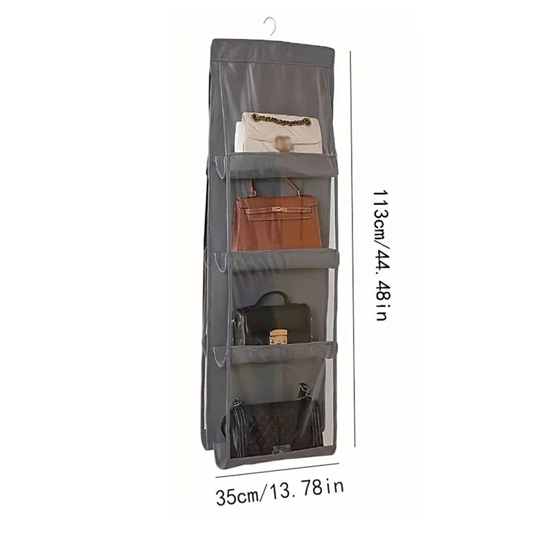 Handbag Hanging Organizer Hanging Purse Organizer for Closet Organizers Bag Storage Hanger Oxford Cloth Closet Bag Organizer