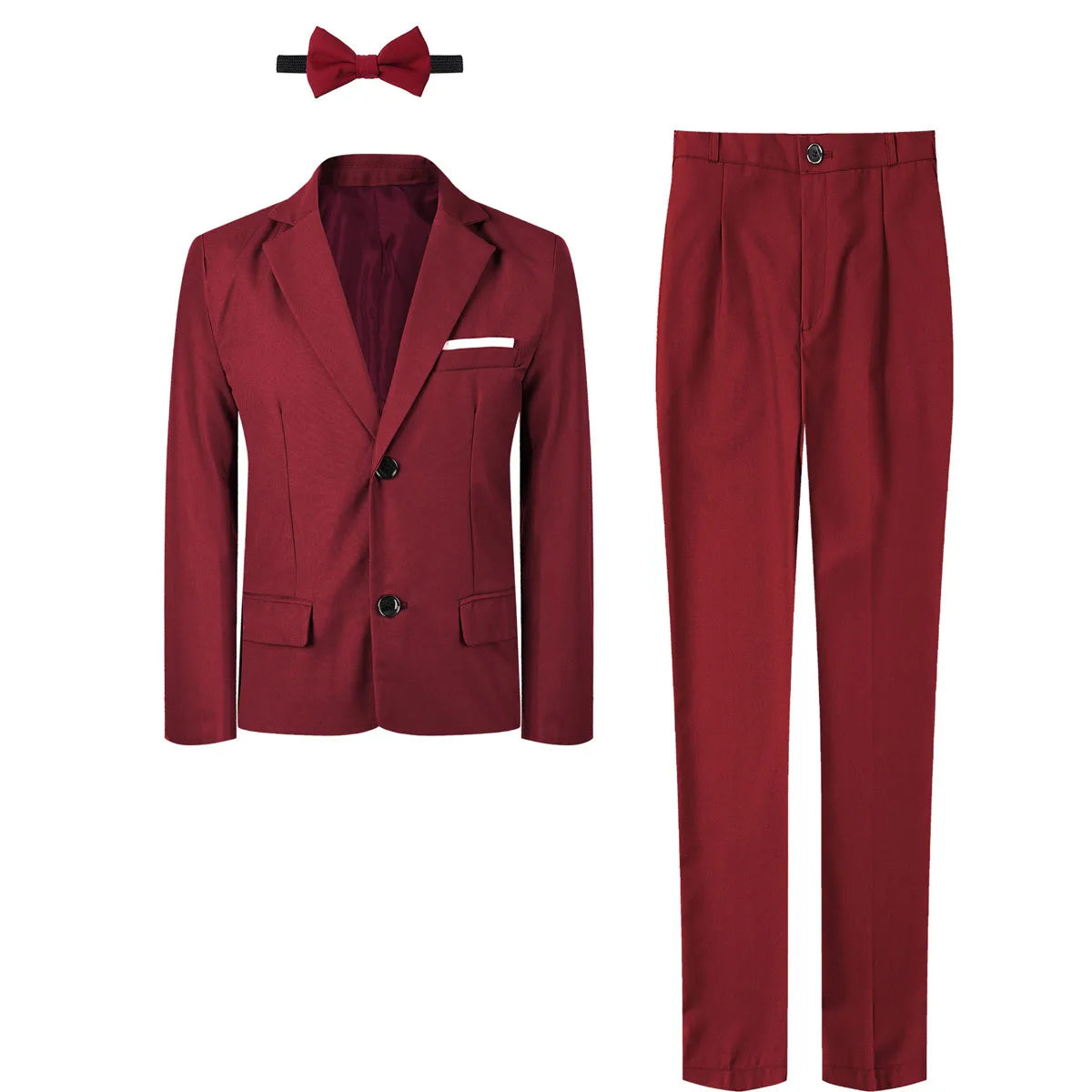 Suit for Kids Boys Easter Outfit Church Party Blazer Wedding Ceremony Flower Piano Performance Birthday Gift Clothes Set 3 PCS