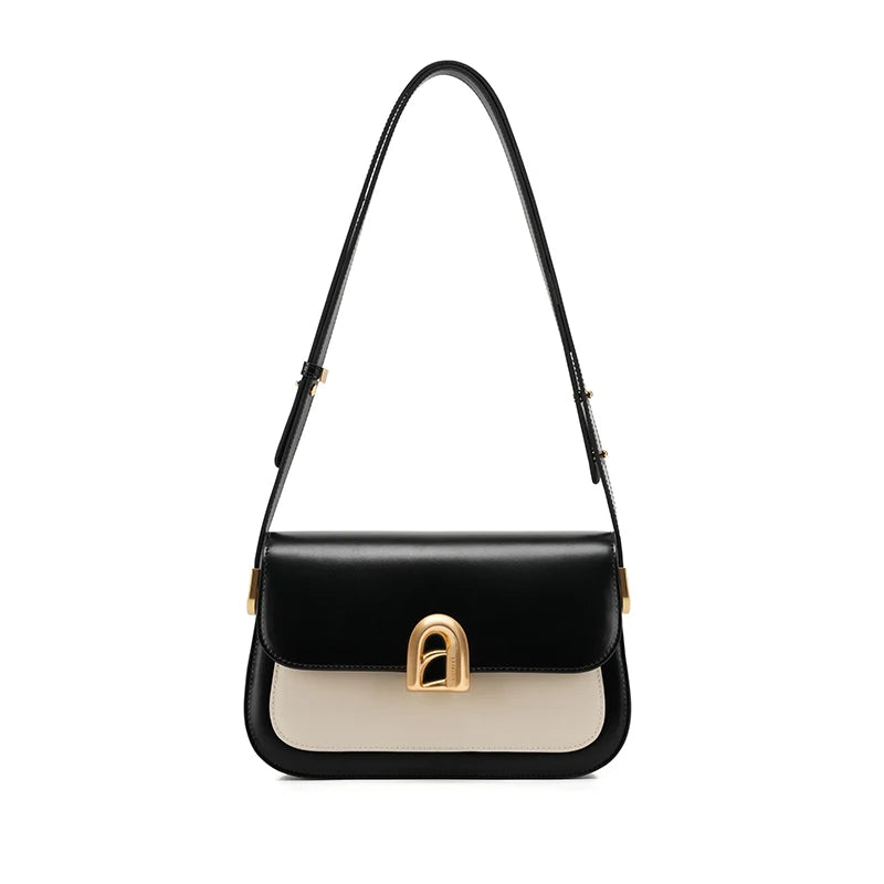 LA FESTIN Women's bag 2024 New Leather Bag Shoulder Crossbody Bag Fashion Designer Small Square Bag free shipping
