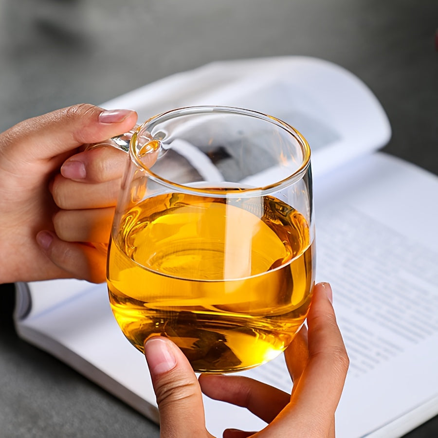 LDQ 1pc Infusion Mugs Glass Tea Cup with Infuser and Lid, High Borosilicate Glass Tea Cup for Loose Leaf Tea, Blooming Tea, Tea Bag Perfect for Christmas, Halloween, Thanksgiving, Tea Mug, Lidded Tea Mug, Stylish Infuser Mug,