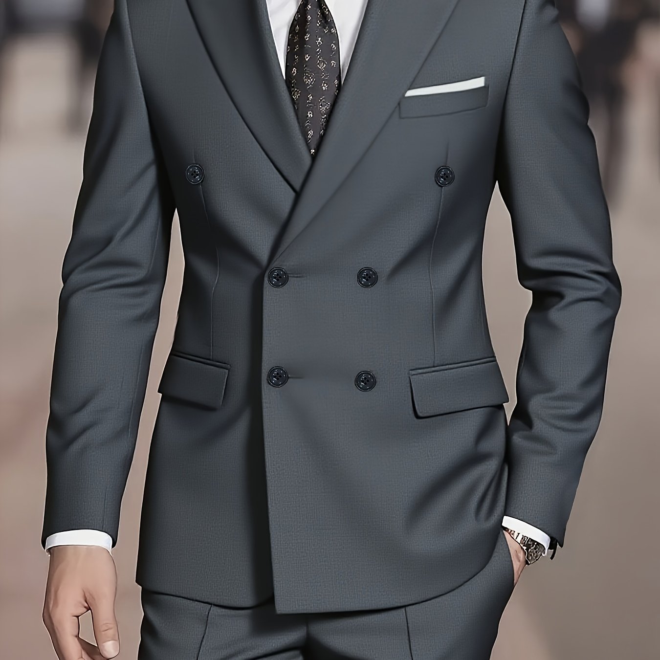 Men's Double-Breasted Suit