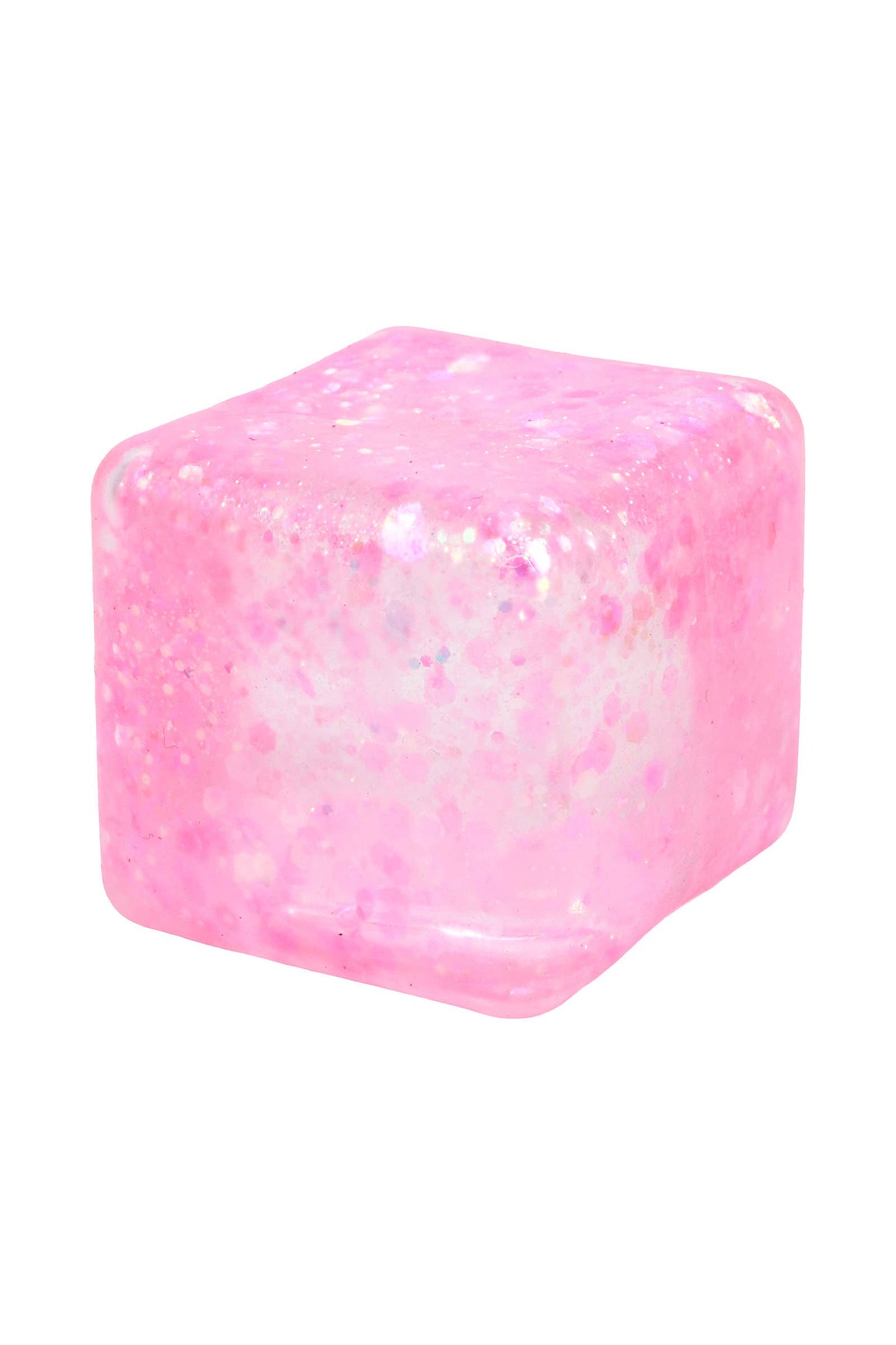 Glitter Cube Squishy (1 Piece) – Putty Filled Sensory Stress Toy