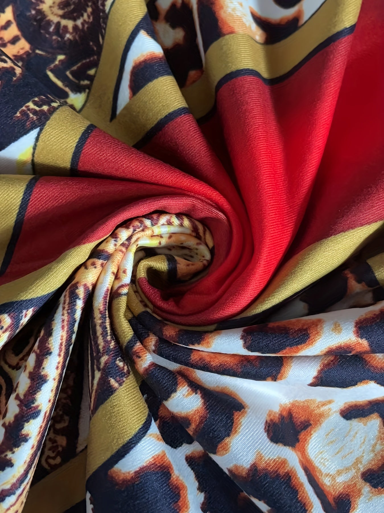 [Tie Dye Maxi Dress] Elegant Plus Size Maxi Dress | Women's Tie Dye Print Short Sleeve with Pocket, Medium Stretch Long Dress