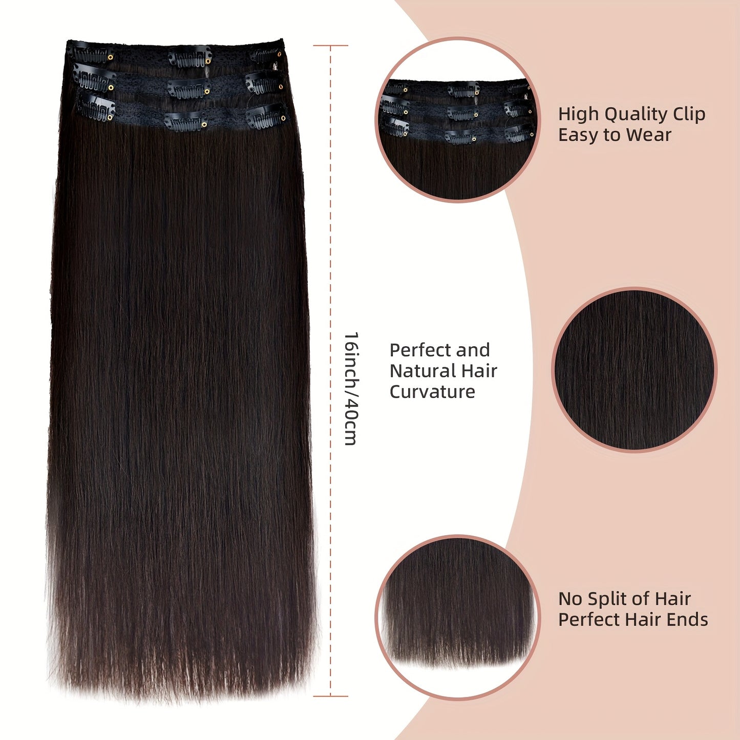 12-16 Inch Hair Extensions Clip In Real Human Hair Clip On Hair Extensions Human Hair Clip Ins Invisible Hair 3pcs/Pack