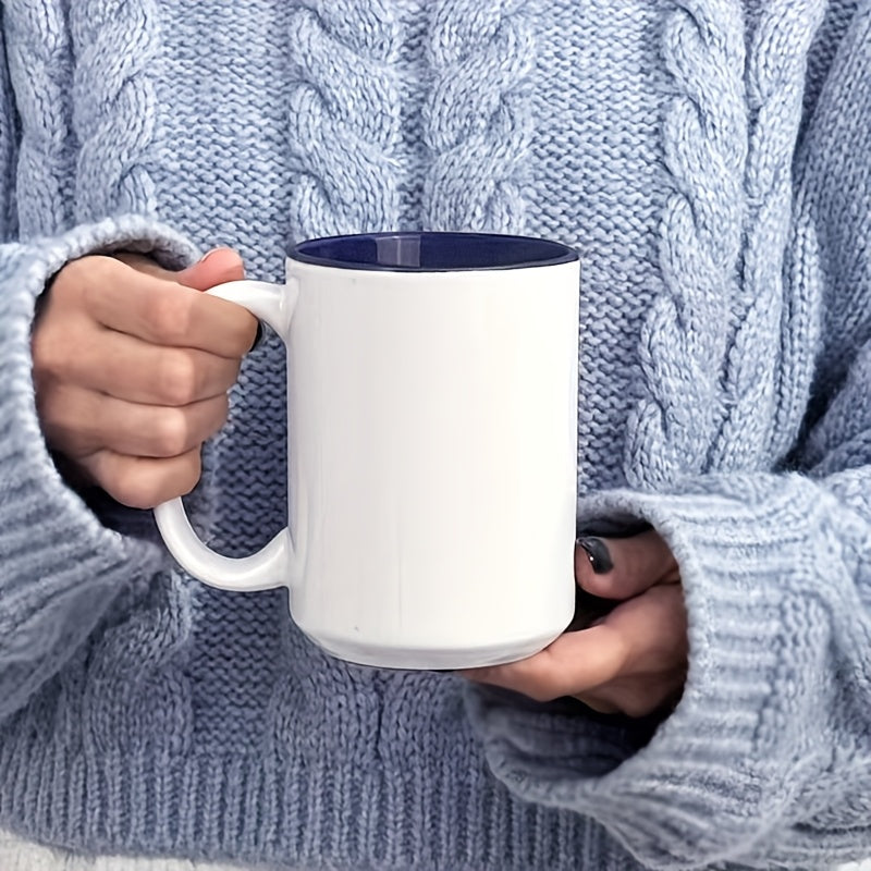 15OZ Ceramic Mug Coffee Cup Green, Red, Blue with Picture Cup Father'S Gift Mother Brother Sister Gift Festival Gift