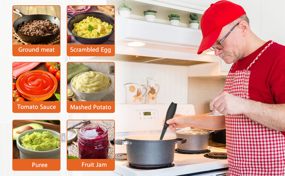 [Manual Meat Shredder] PANCERKA Manual Meat Shredder & Pulverizer | Heat-Resistant Polypropylene, Non-Stick Surface, Ergonomic Handle, Dual Interchangeable Blades for Beef, Turkey, BBQ, Stovetop Use, Kitchen Gadgets, Durable