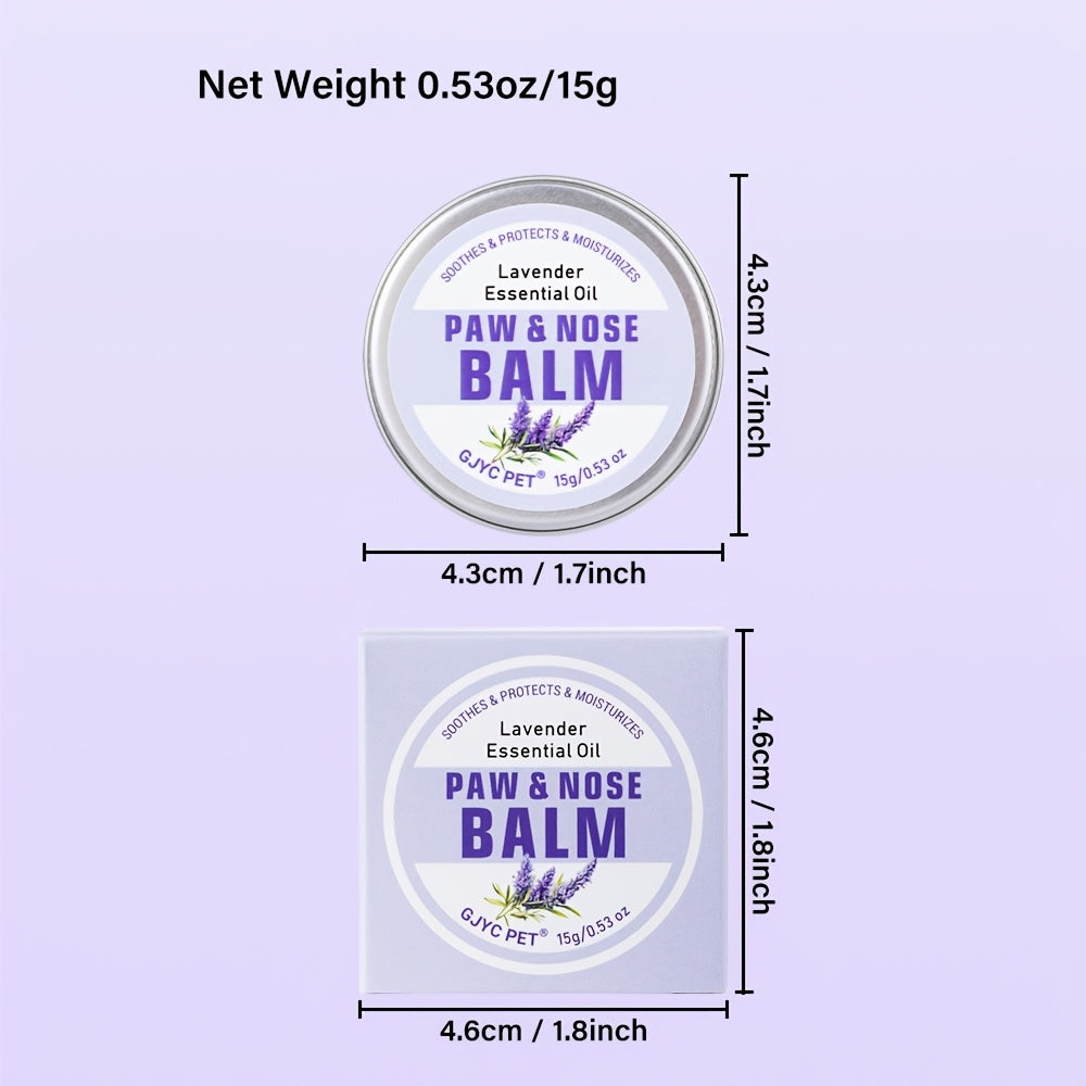 Pet Pampering, Lavender Scented Dog Paw & Nose Balm - Moisturizing Care, Enhances Cleanliness, Fresh Breath, Softens Elbows, Pet Grooming Essential, Dog Grooming