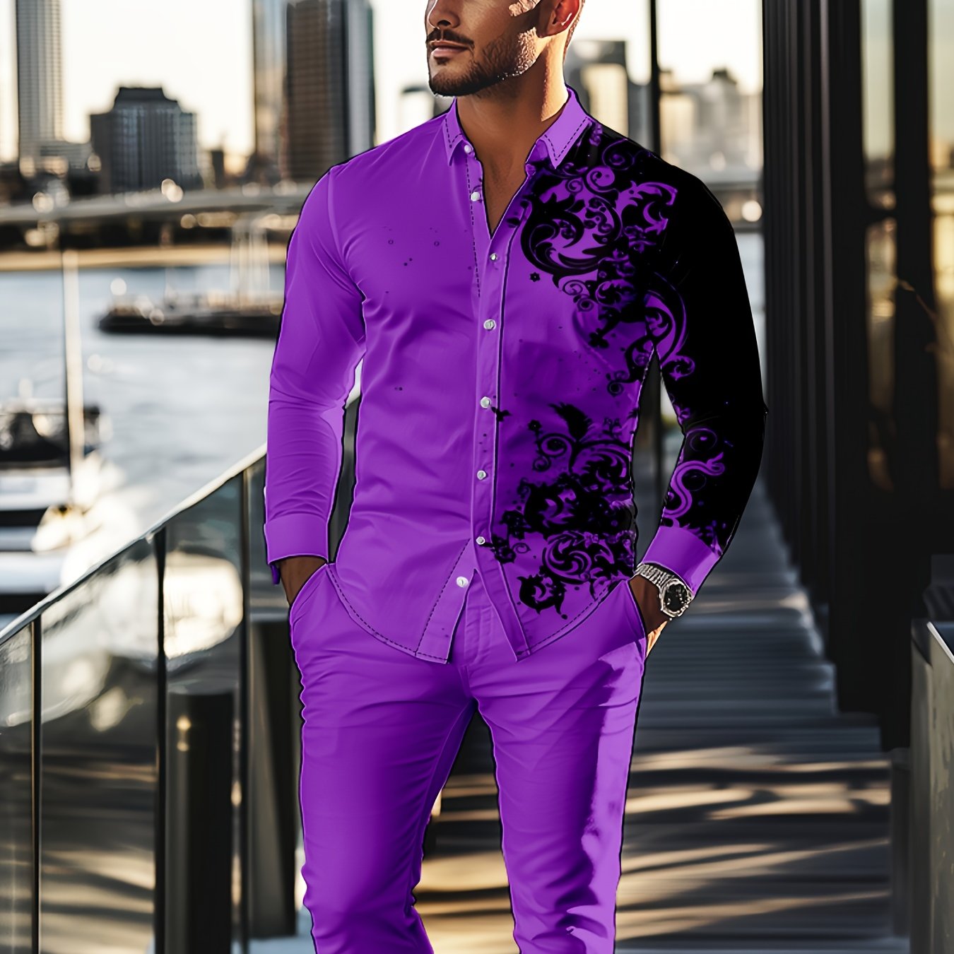 Men's 2 pc pants set