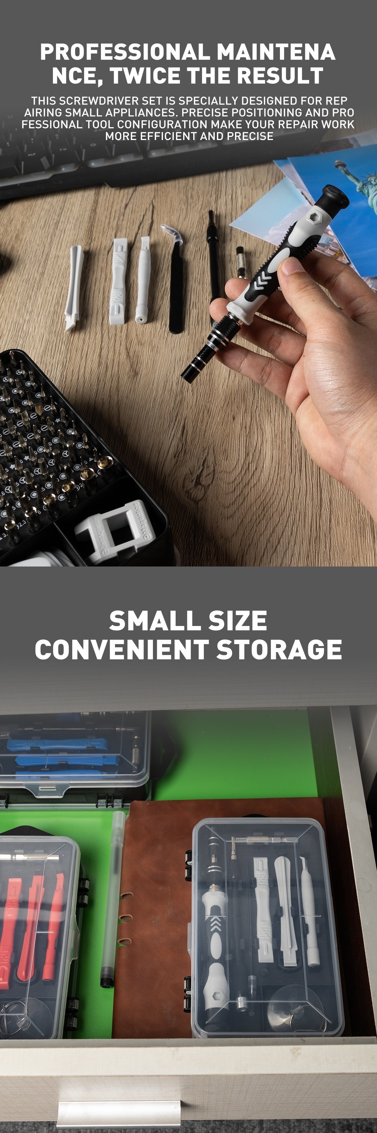 117in 1 Precision Screwdriver Set, Electronics Magnetic Repair Tool Kit with Case for Repair Computer, for iPhone, PC, Cellphone, Laptop, for Switch, PS4, Game Console, Watch, Glasses Etc