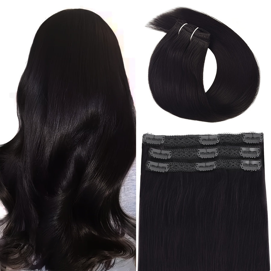 12-16 Inch Hair Extensions Clip In Real Human Hair Clip On Hair Extensions Human Hair Clip Ins Invisible Hair 3pcs/Pack