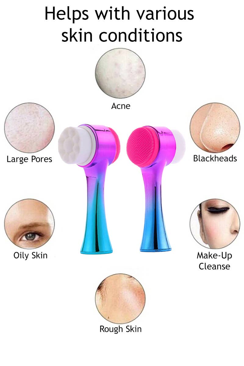 Metallic Double-Sided Facial Deep Cleansing Scrub
