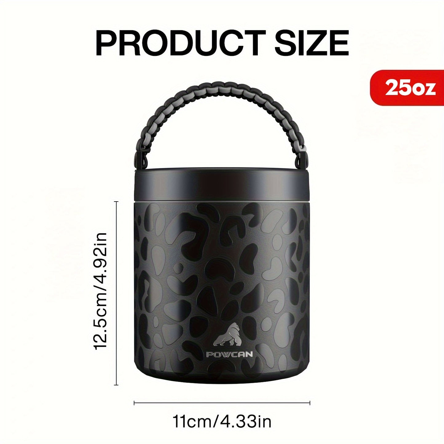 [Paw Print Tumbler] POWCAN 32oz Insulated Stainless Steel Tumbler with Cute Paw Print Design - Pink & Black, Dishwasher Safe, Reusable, Perfect for Coffee, Tea, or Cold Drinks, Coffee Travel Mug