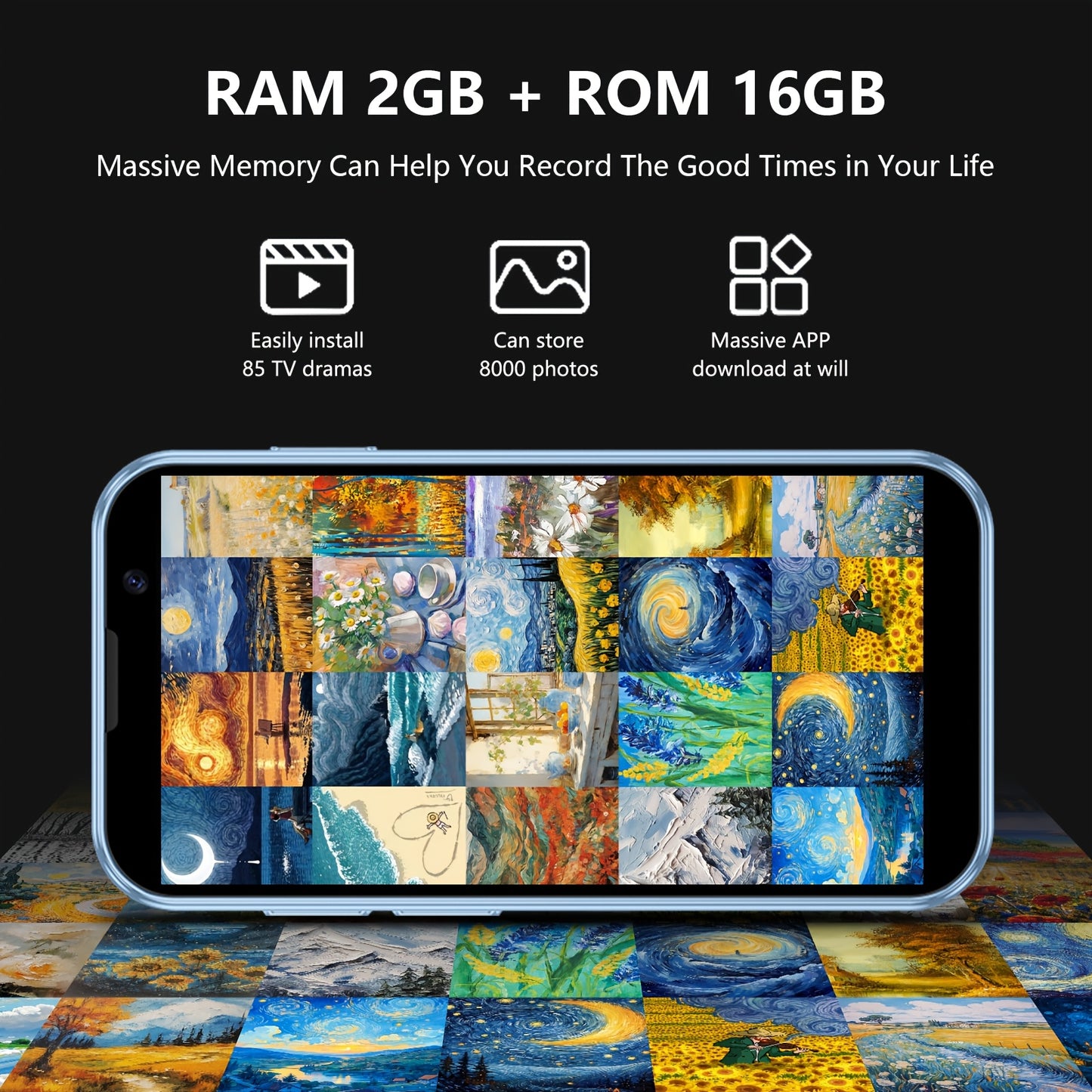 [Mini Phone 3G Unlocked] World's Smallest Mini Smartphone | Mini Phone 3G Unlocked 3.0'' Touch Screen | Dual SIM Quad Core Face ID GPS | 2GB+16GB Black | Best Backup Phone & Creative Gift for Kids & Students