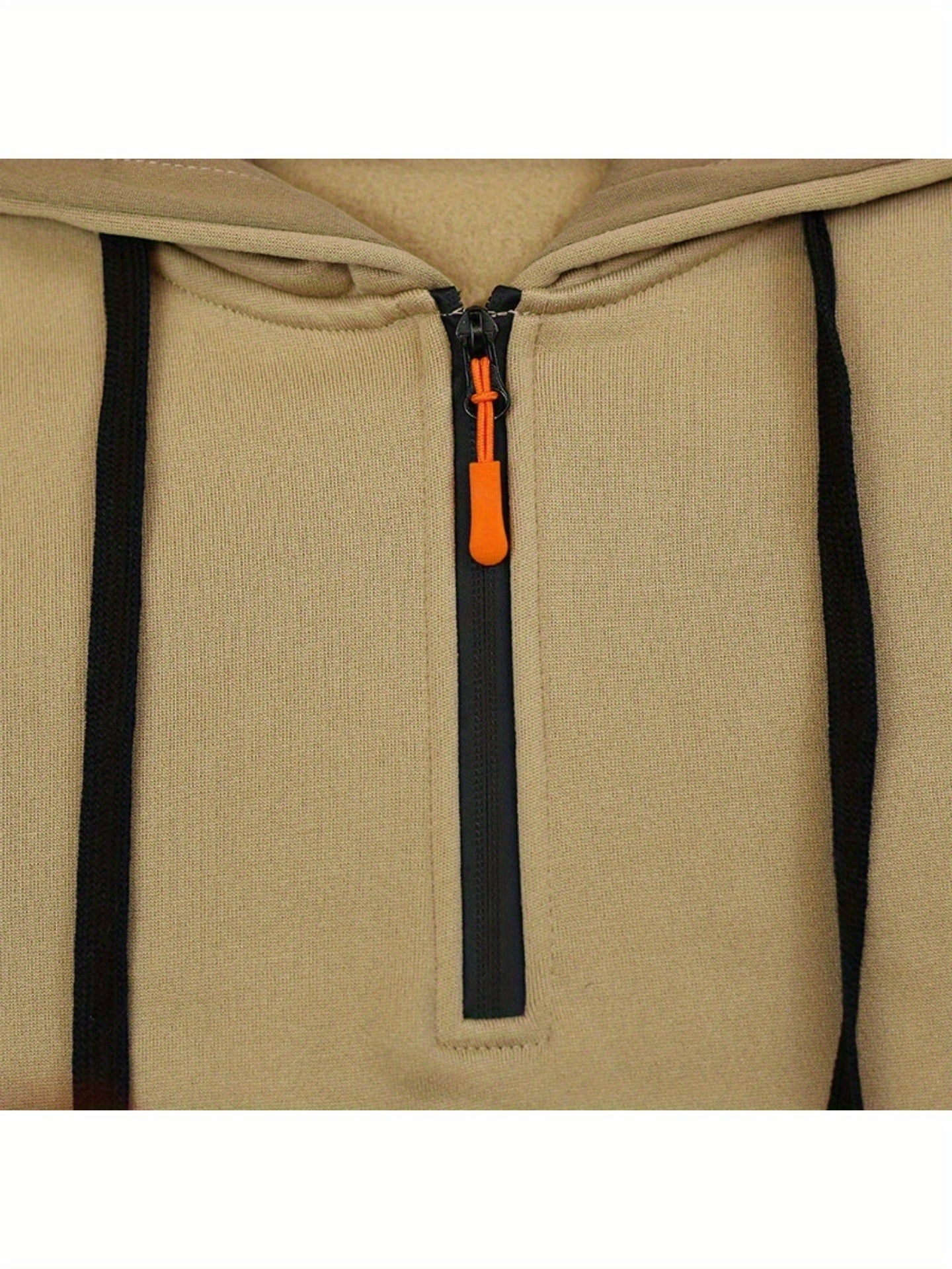 1 Set 2pcs Men's Athletic Casual Tracksuit - Fleece Lined Hooded Long Sleeve Pullover Sweatshirt & Pocketed Sports Pants, Warm Fleece Lining with Breathable Fabric, Perfect for Daily Wear, Outdoor Activities, Home Leisure - M