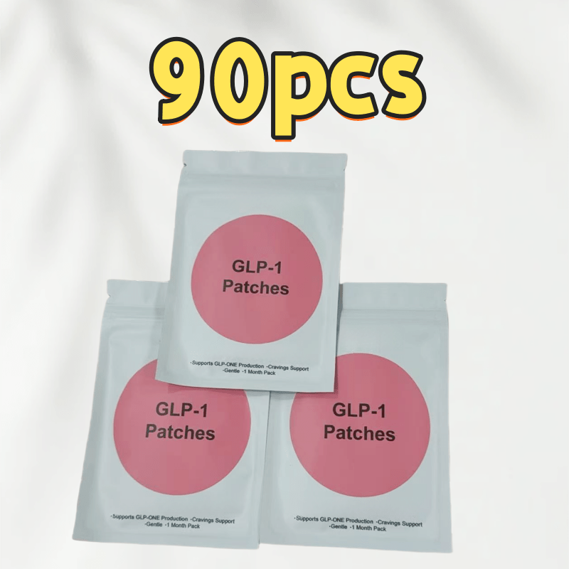 120pcs, 90pcs, 60pcs of GLP-1 Patches, Which Include L-Glutamine, Berkinone, Chromium, Date Palm, And Ginger - Vegan, Ethically Made, High-Quality Moxibustion Patches That Last for 8 Hours
