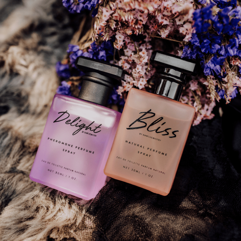 RawChemistry Bliss & Delight Perfume Gift Set for Women | Pheromone Infused | Daily Wear | Boosts Attraction & Confidence | Long-Lasting & Feminine Scents