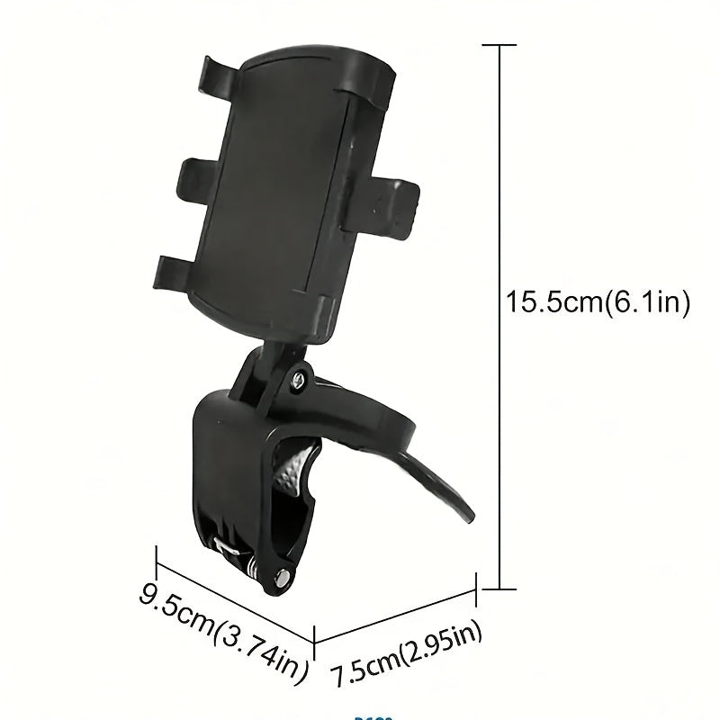 Car Dashboard Phone Holder - Adjustable Mount for iPhone, for for galaxy & More - Easy Installation, Secure Driving Design, ABS Material, Rectangular Shape, Non-Waterproof, Vehicle Compatibility, Car Electronics Accessories,