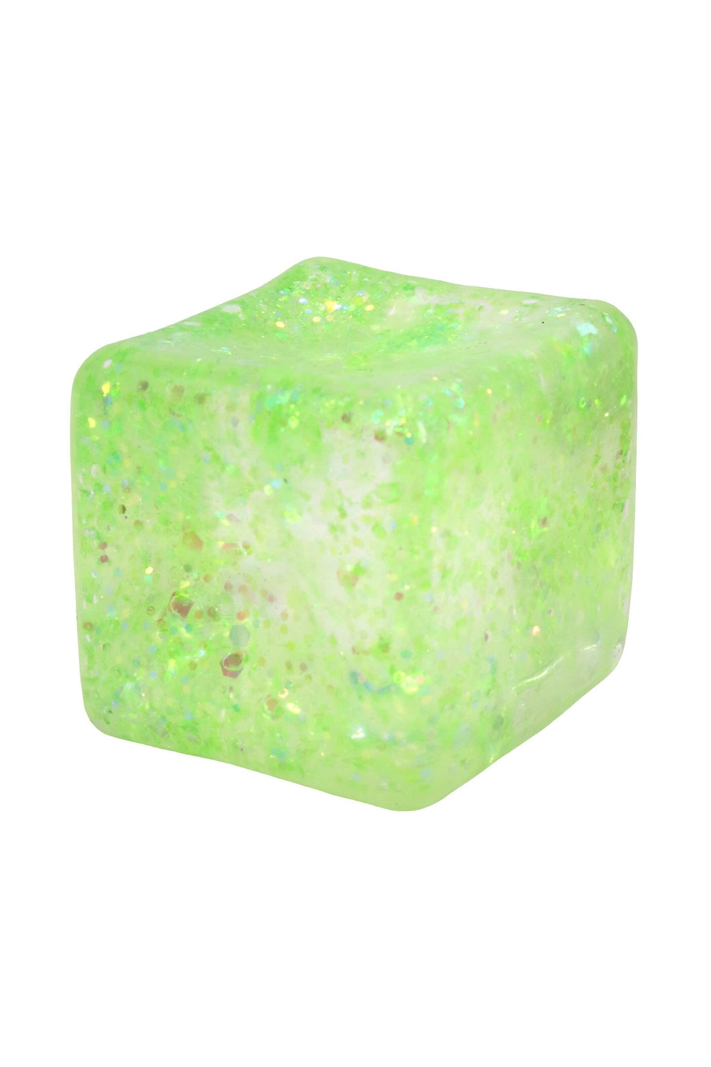 Glitter Cube Squishy (1 Piece) – Putty Filled Sensory Stress Toy
