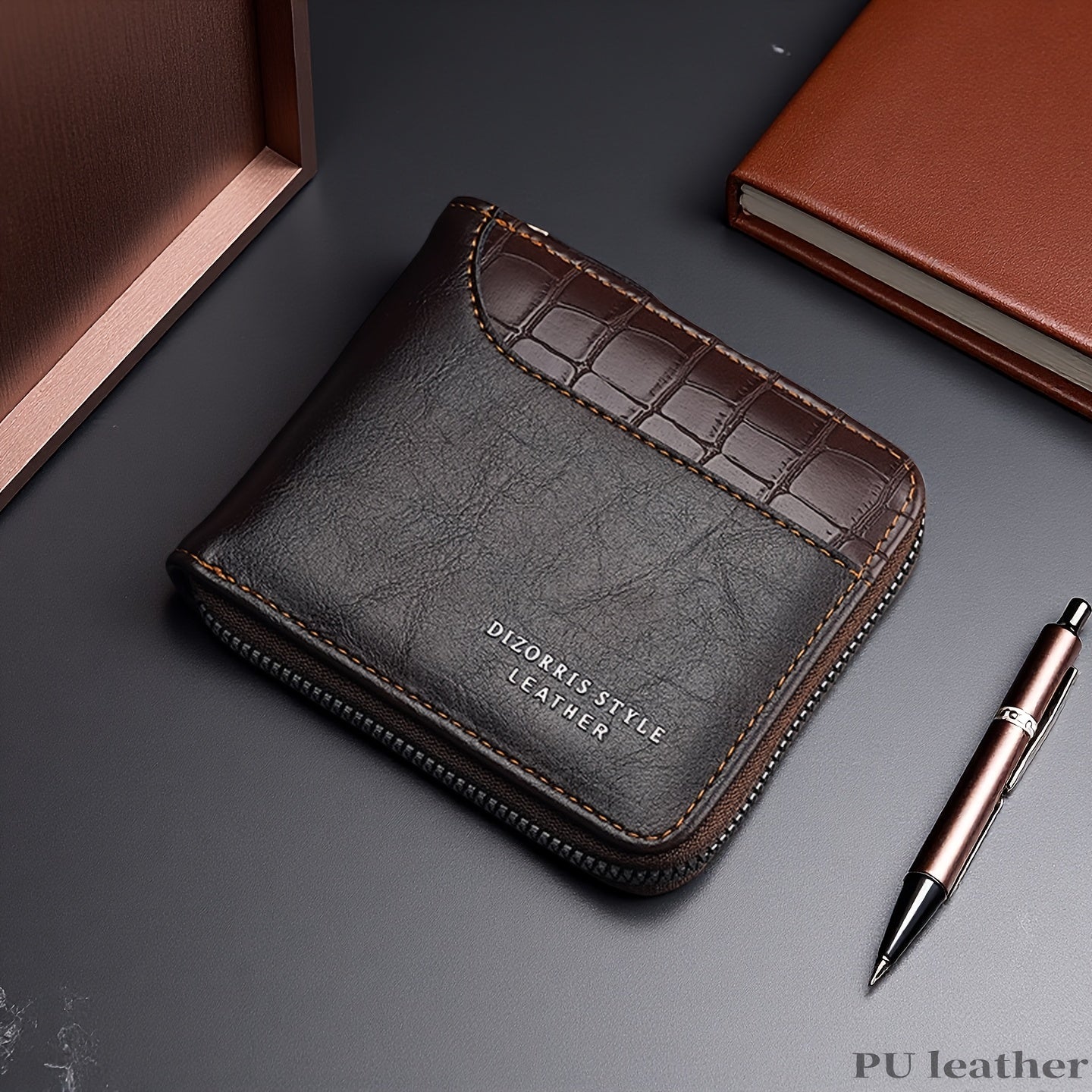 New Men's Wallet, Fashionable Multi-Functional Zipper Design with Multiple Card Slots for Easy Organization and Storage - Perfect Gift for Couples, Father & Son Birthdays or Special Occasions