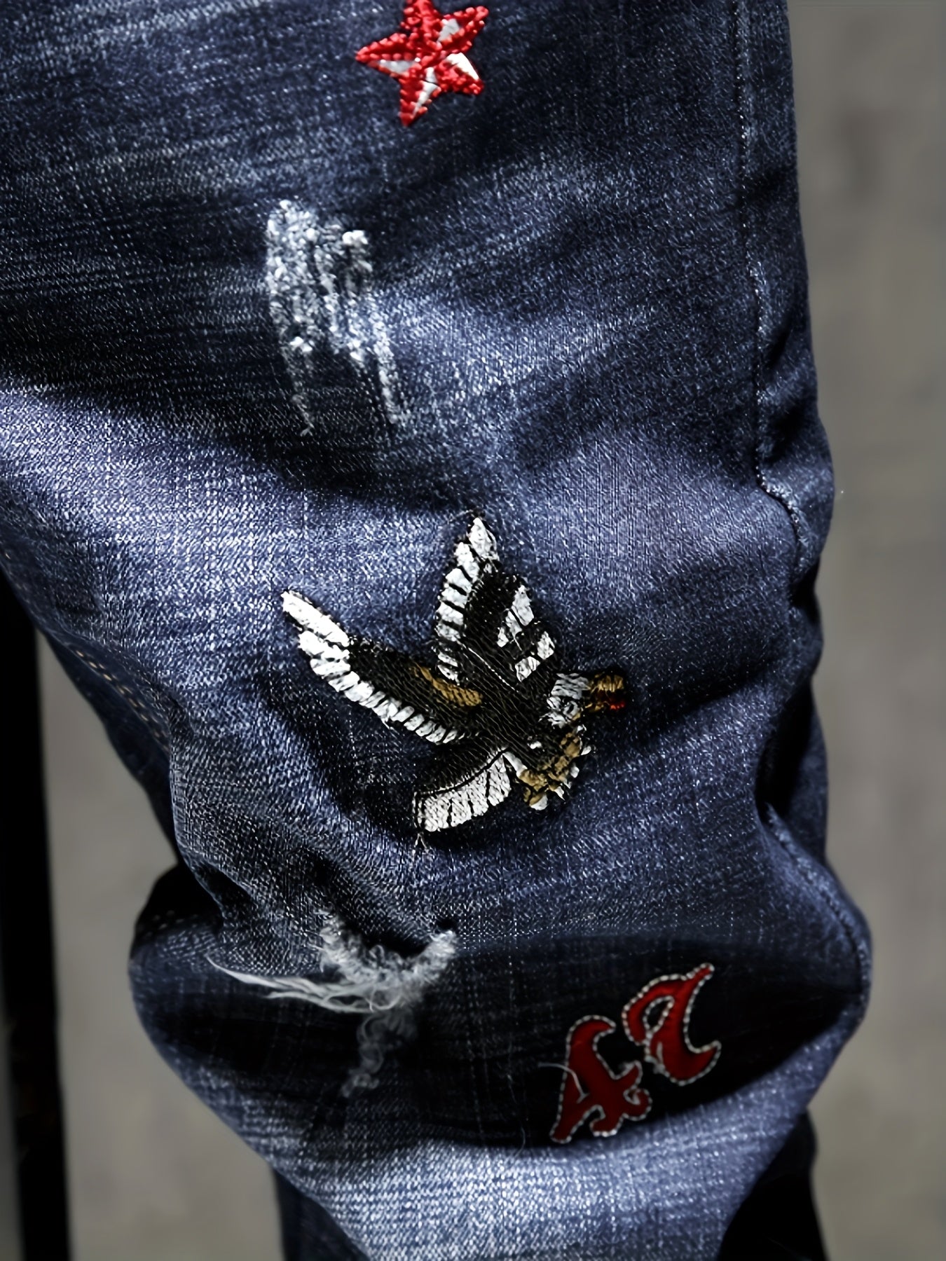 Men's Summer Fashion Trend Elastic Comfortable Versatile Slim-fit Jeans, Suitable for All Seasons.