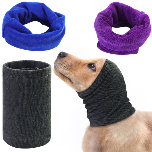 Soft Thickened Pet Calming Ear Muffs - Stretchy Dog Ear Cover for Anxiety Relief and Ear Protection