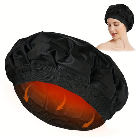 1pc Professional Cordless Hot Hair Steamer Cap - Deep Conditioning with, Spa Evaporation Gel for Salon & Home Use, Adjustable Heat for Relaxed & Normal Hair, Safe & Hair Care, No Chemicals Required, Convenient Styling &, Hair