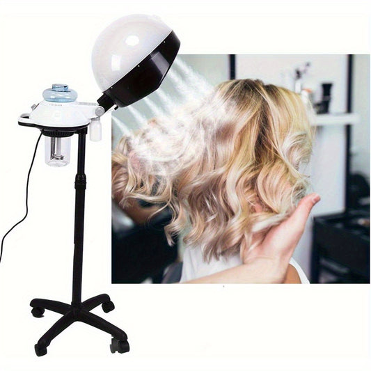 Hair Steamer, Adjustable Professional Hooded Hair Coloring Perming Steamer Hair Treatment Home Use Color Processor Salon Equipment Salon Floor Hair Bonnet Dryer for Hair Treatment