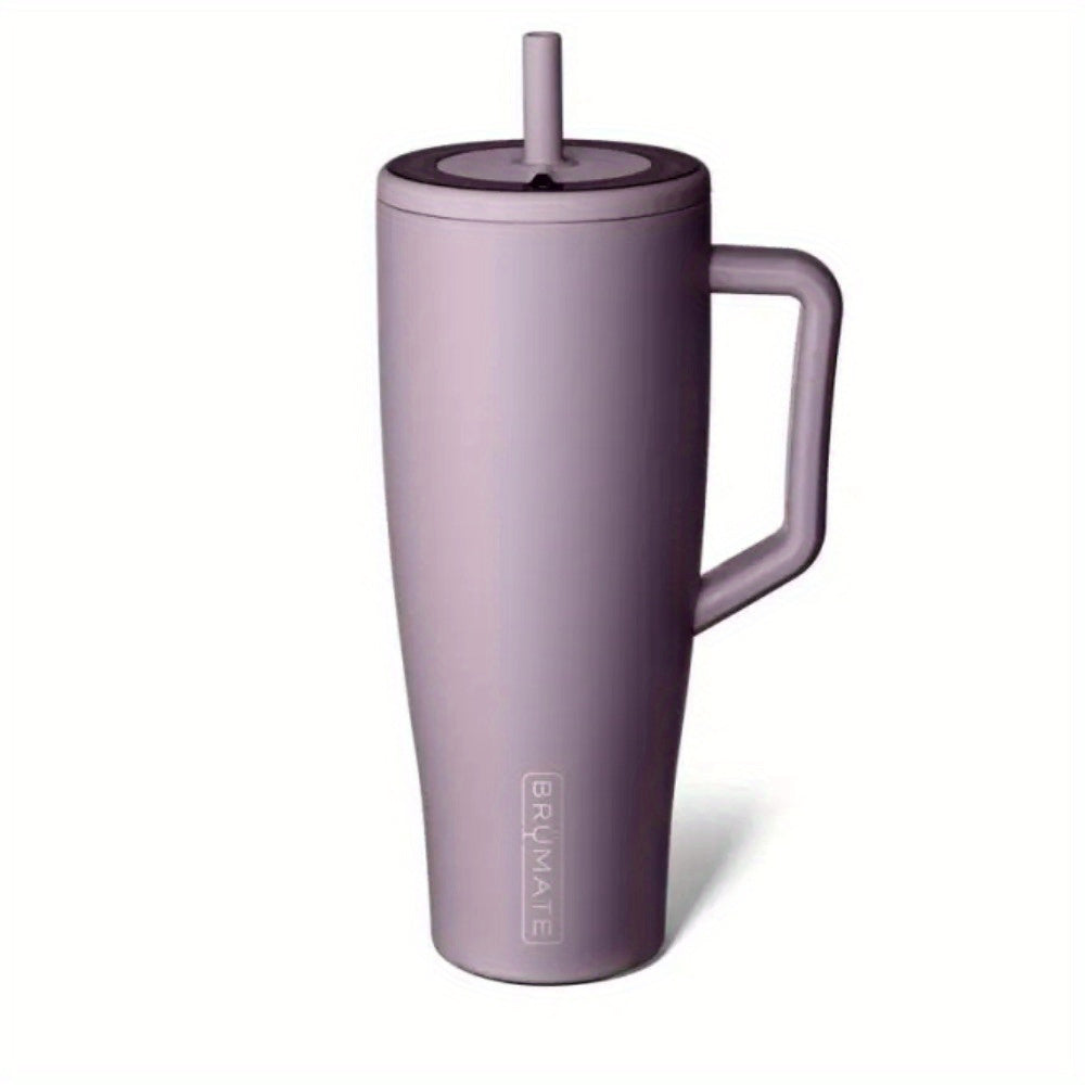 40oz Tumbler with Handle and Straw | 100% Leakproof Insulated Tumbler | Keeps Ice 24+ Hours | Cup Holder Friendly Base