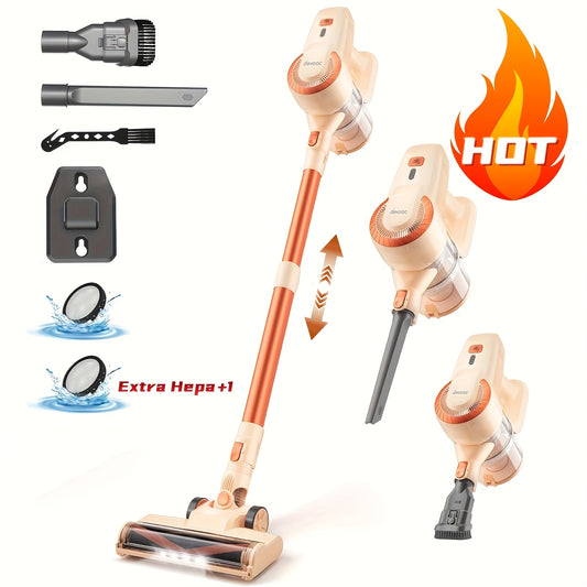 N300 Cordless Vacuum Cleaner for Home, 6-in-1 Rechargeable Powerful Lightweight Handheld Vacuum Cleaner, Running Time 45 Minutes, 48.58oz Dust Cup, Vacuum Cleaner for Home, Hardwood Floor, Carpet And Pet Hair