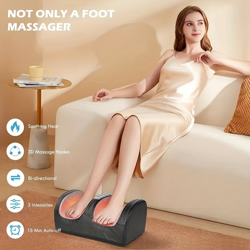 Heated Foot Massager for Circulation & Relaxation: Gift for Father's Day & Mother's Day
