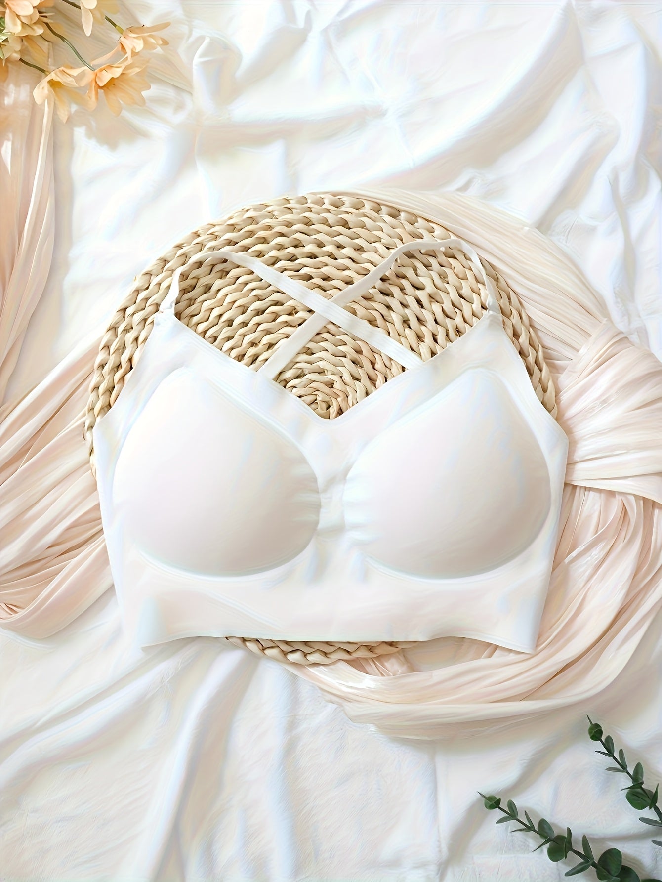 3pcs Ladies' Sexy Backless Gathering Bra