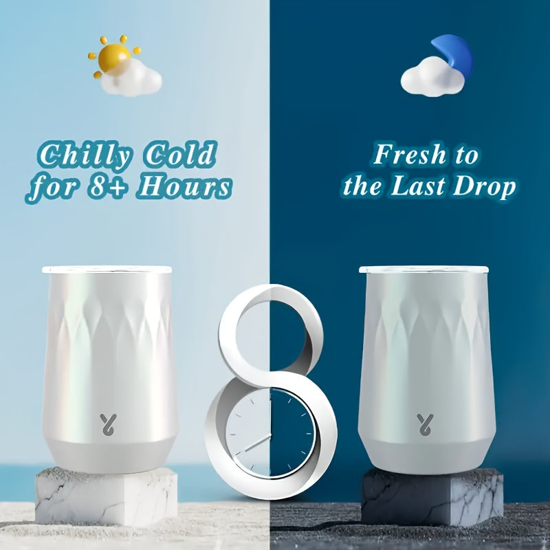 14oz Stainless Steel Wine Glass - Leak-Proof, Reusable, Hand Wash Only, Perfect for Everyday Drinks, Everyday Drinkware | Modern Wine Glass | Durable Drinkware