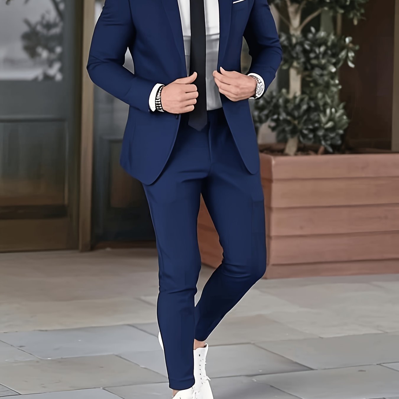 Men'S Premium New Two-Piece Suit Set, Stylish for Weddings, Parties, Graduation Ceremonies, And Business Gatherings.