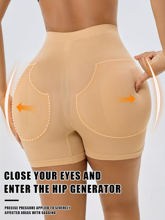 1pc CELILIN Women's High-Waisted Shapewear Shorts - Tummy Control, Butt & Thigh, Non-Slip Waistband, High-Elasticity Workout & Everyday Pants - Posture Correction & Body Contouring for Gym, Casual, Formal Outfits - Machine Wa