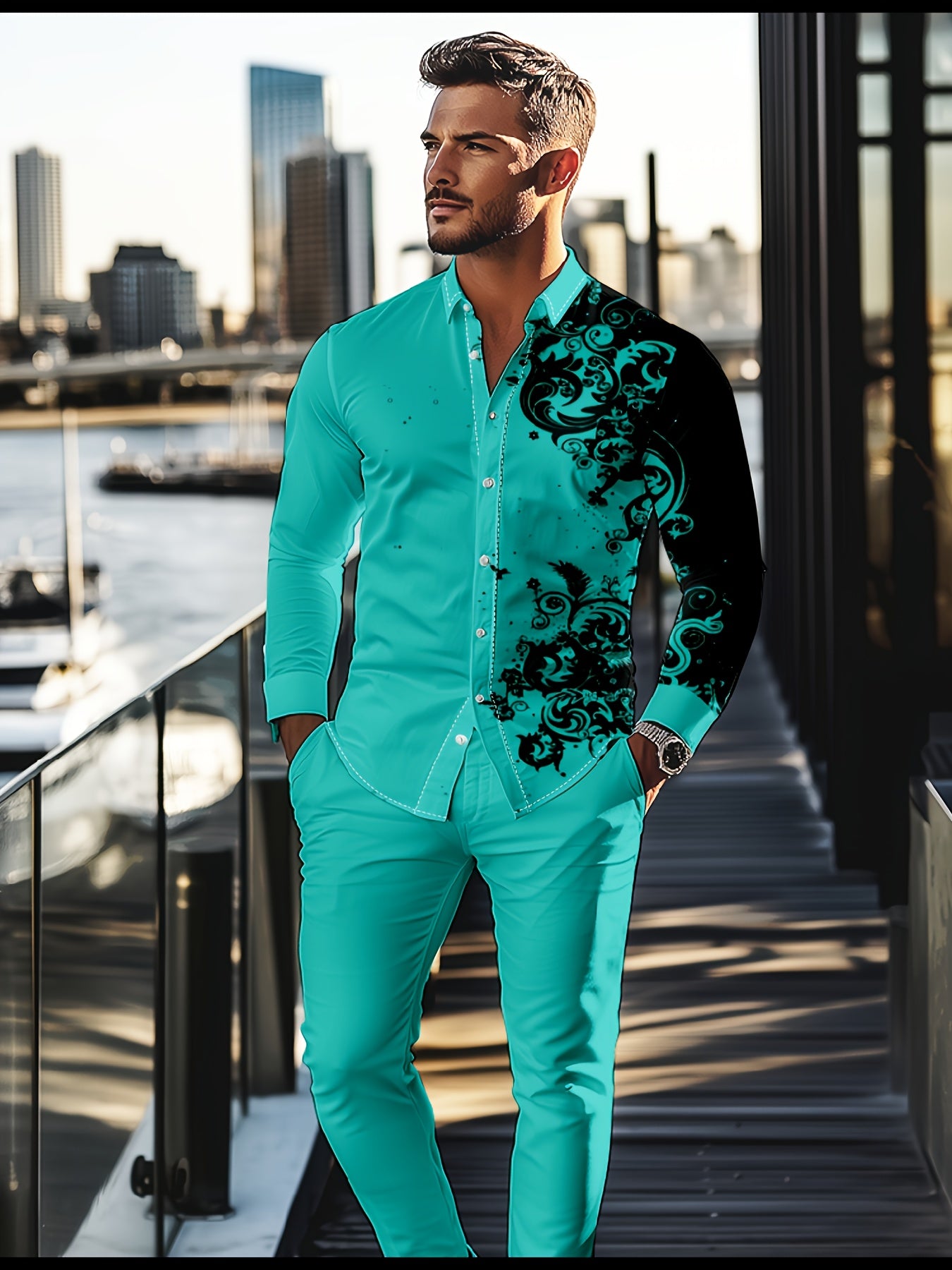 Men's 2 pc pants set