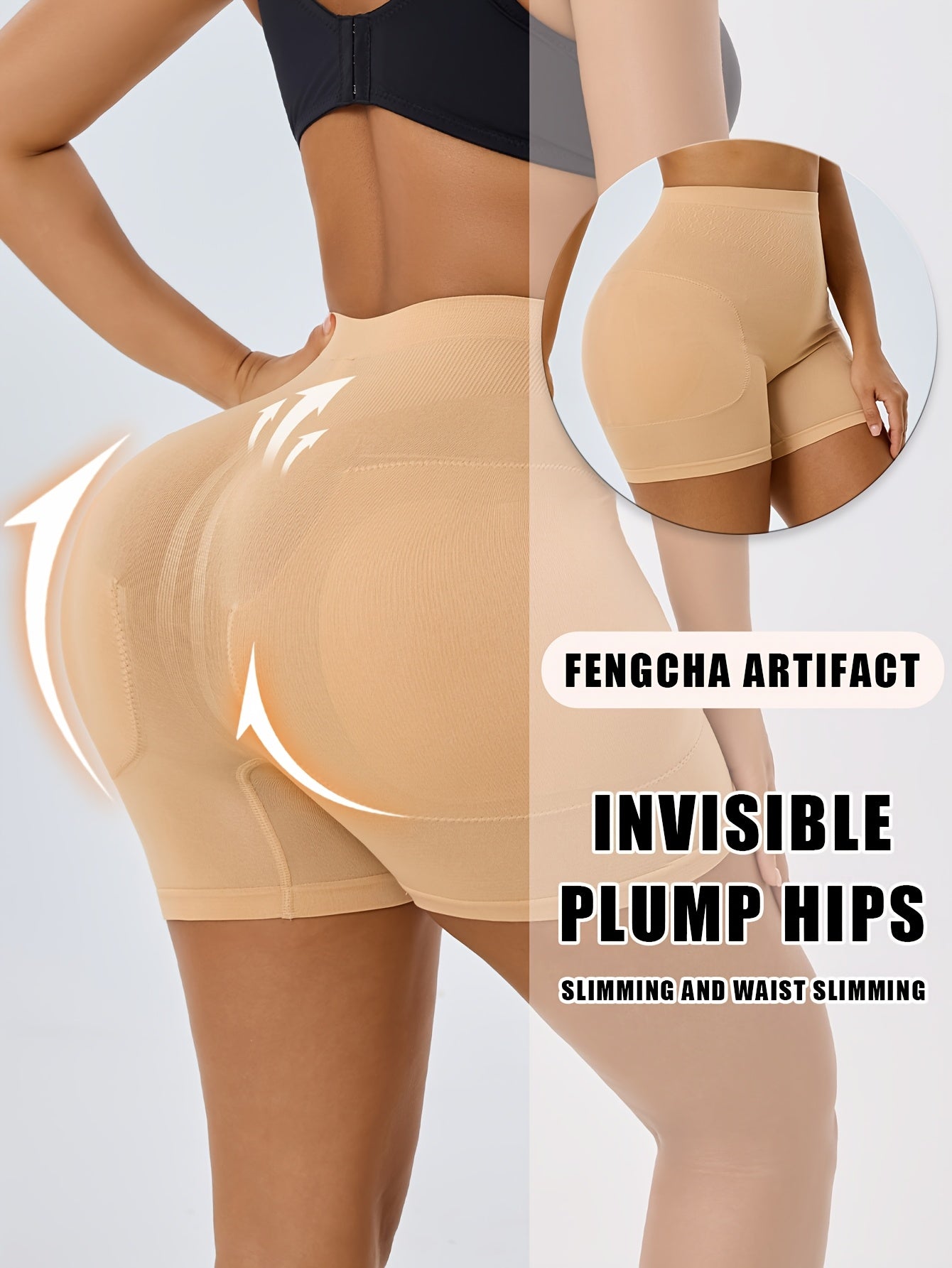 1pc CELILIN Women's High-Waisted Shapewear Shorts - Tummy Control, Butt & Thigh, Non-Slip Waistband, High-Elasticity Workout & Everyday Pants - Posture Correction & Body Contouring for Gym, Casual, Formal Outfits - Machine Wa