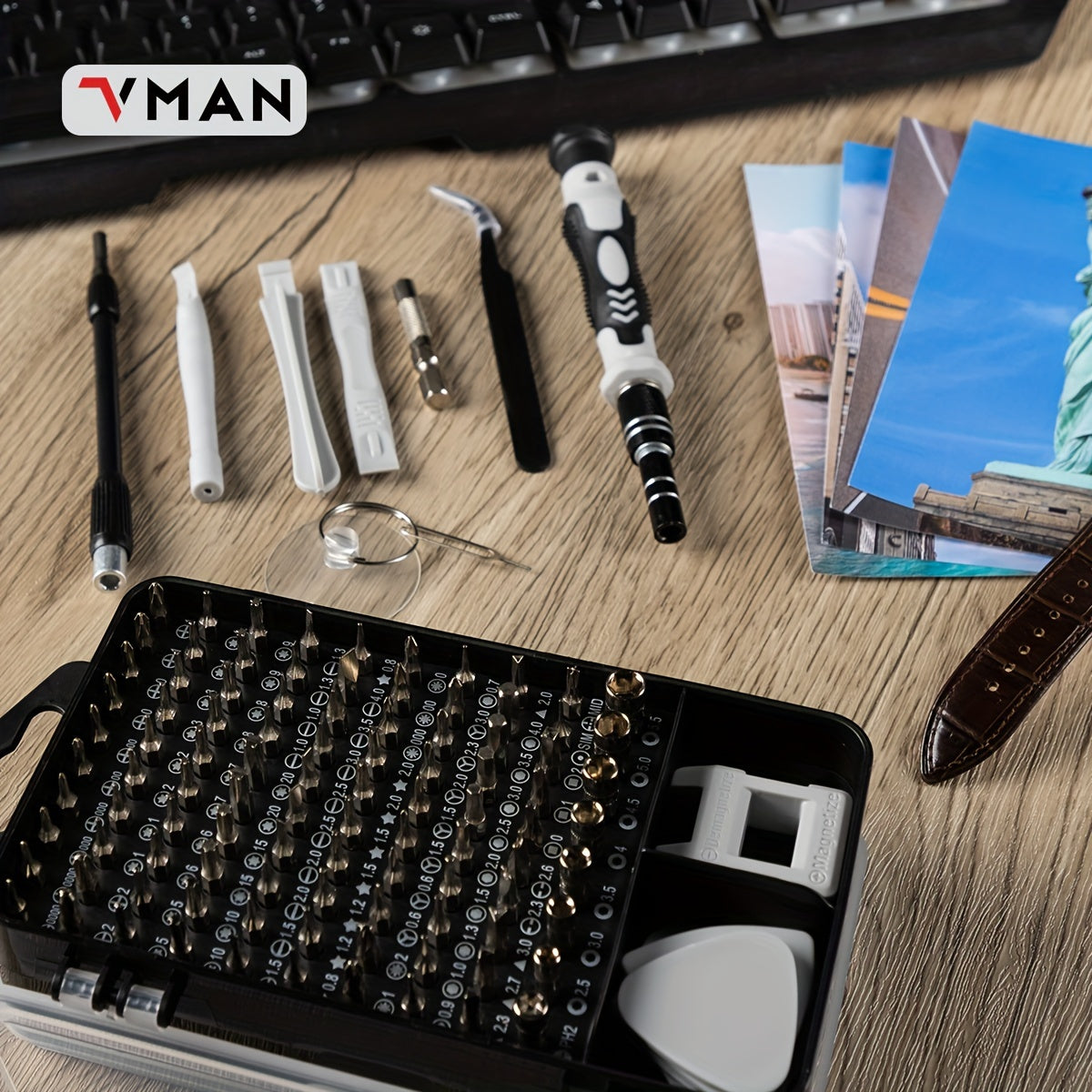 117in 1 Precision Screwdriver Set, Electronics Magnetic Repair Tool Kit with Case for Repair Computer, for iPhone, PC, Cellphone, Laptop, for Switch, PS4, Game Console, Watch, Glasses Etc