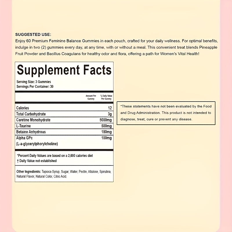 ✨ Women’s Balance Gummies – Flash Sale $12.99! ✨Vital Nutrition Women’s Balance Gummies – 60pcs | Pineapple Flavor | With Vitamin C & Probiotics