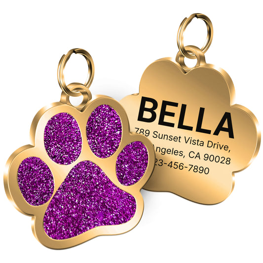 [Custom Engraved] Custom Pet Nameplates | Alloy Tags | Engraved, Anti-loss, Durable | For Dogs and Cats | Pet ID, Phone, Address