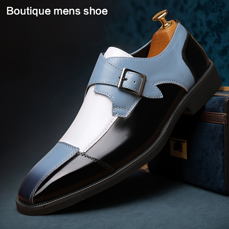 Large Size Men'S Fashionable And Trendy Business Style Formal Shoes, Comfortable Non-slip Rubber Soles Durable Casual Oxford Shoes, Suitable For Wedding Party Business Occasions 13809