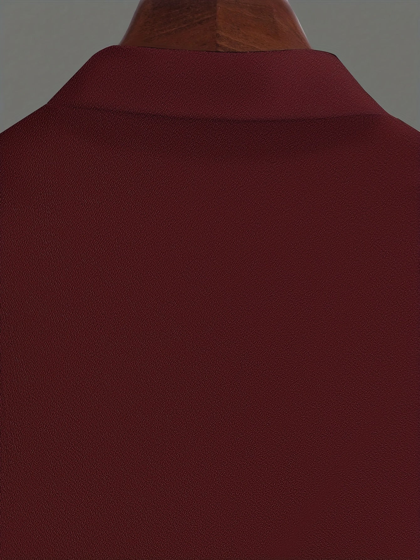 [Plus Size Suit Set] Men's Plus Size Suit - Stretch Long Sleeve Button-Up Shirt & Pants Set | Retro Geometric Check Pattern, V-Neck Lapel Design, Loose Fit for Casual & Formal Wear, Plus Size Blazers