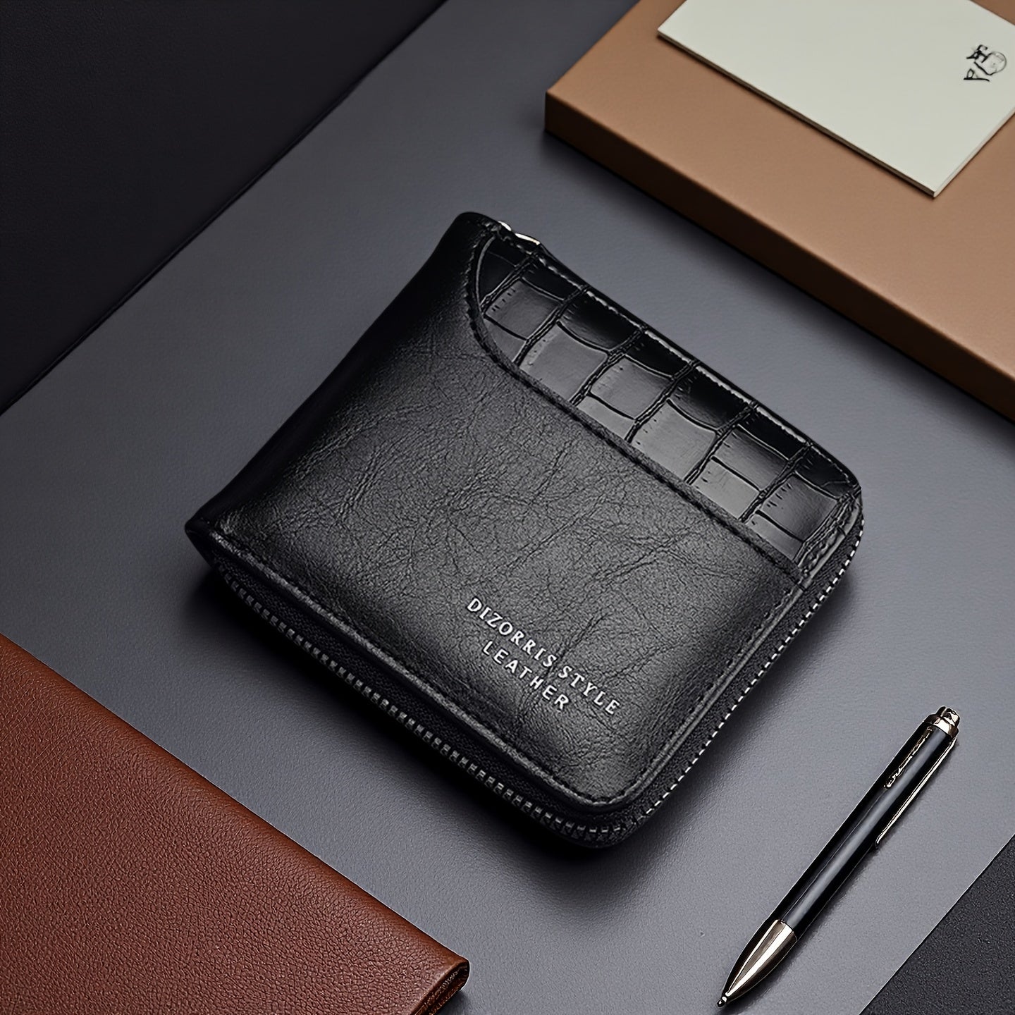 New Men's Wallet, Fashionable Multi-Functional Zipper Design with Multiple Card Slots for Easy Organization and Storage - Perfect Gift for Couples, Father & Son Birthdays or Special Occasions