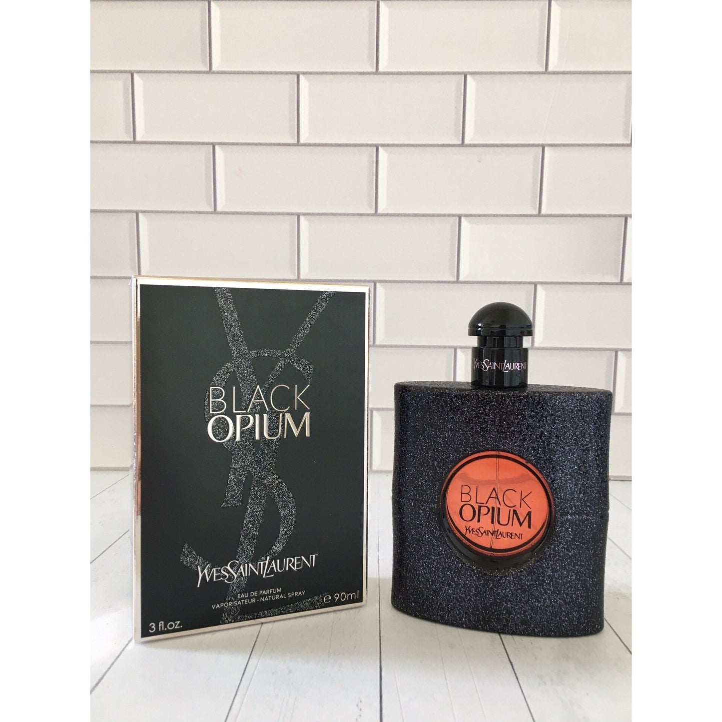 Yves Saint Laurent YSL Women's Perfume, Black Opium Eau de Parfum 3 Ounce | Sweet Floral Scent, Vanilla & Coffee Notes