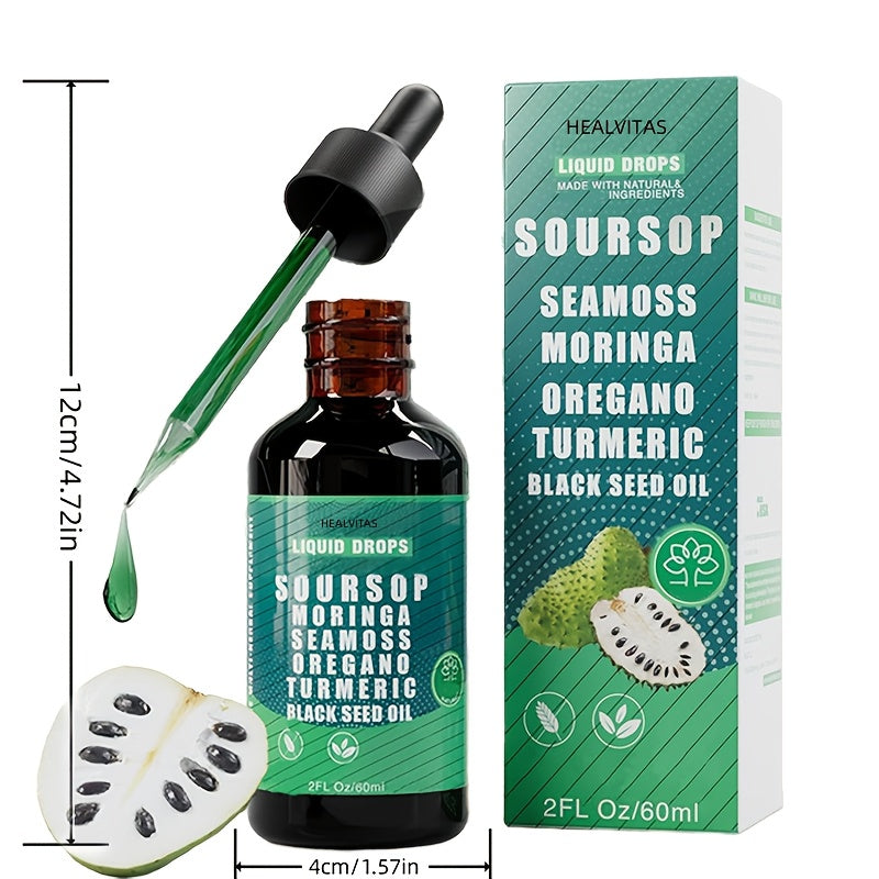 HEALVITAS Liquid Chlorophyll Drops - 2.03/4.06/6.09oz, Natural Body Odor Control & Gut Health Support, with Vitamin C & D, for Digestive, Immune, Liver & Light Beige Health - Easy-to-Take Oral Supplement, Digestive Health Sup